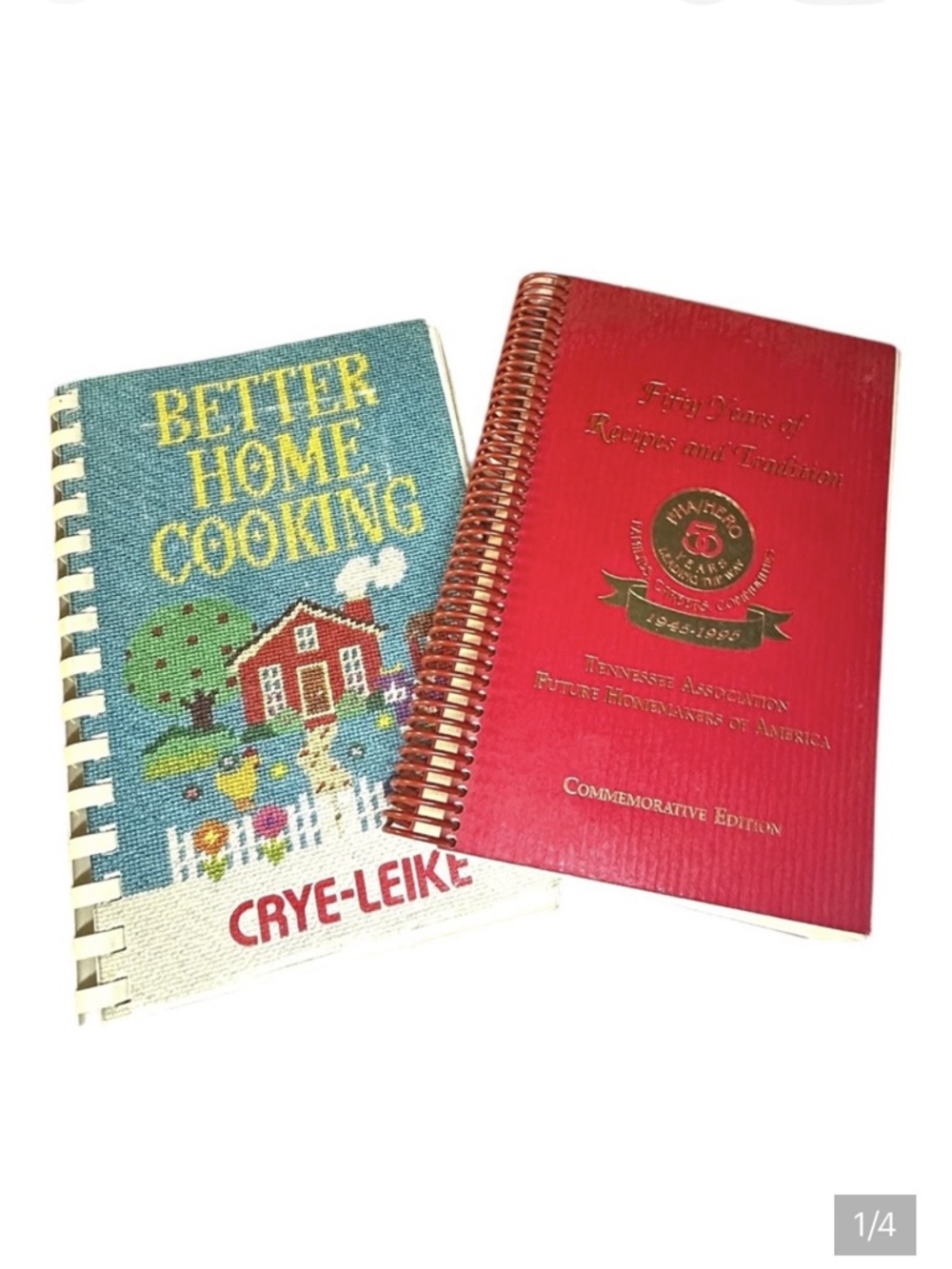 Vintage collection cookbooks “Better Home Cooking & Fifty Years of Recipes”| ii1